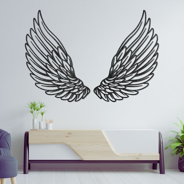 Výnimočná drevená dekorácia na stenu anjelské krídla | ANGELIC: Preglejka Topoľ - Honey 3071 70 x 50 cm 4496-96663 PR0501