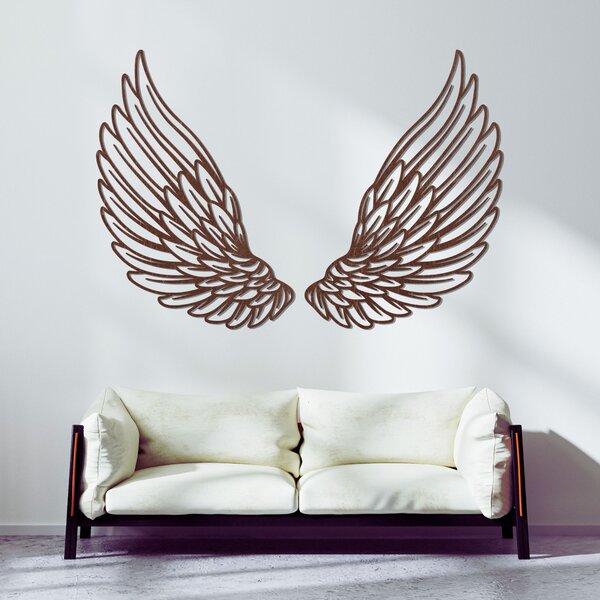 Výnimočná drevená dekorácia na stenu anjelské krídla | ANGELIC: Preglejka Topoľ - Honey 3071 70 x 50 cm 4496-96663 PR0501