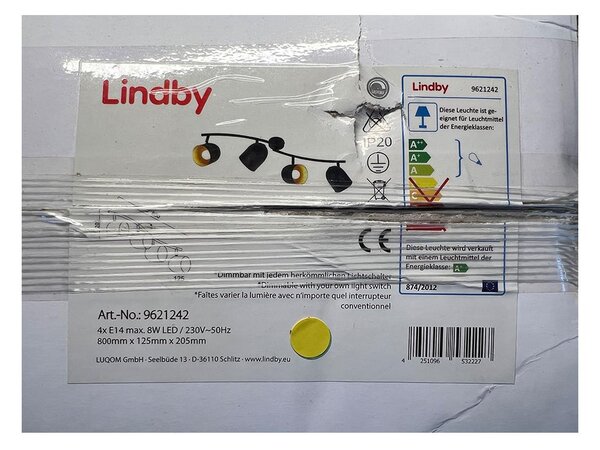 Lindby Lindby - LED Bodové svietidlo MORIK 4xE14/5W/230V LW0292 + záruka 3 roky zadarmo