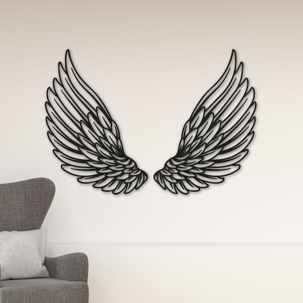 Výnimočná drevená dekorácia na stenu anjelské krídla | ANGELIC: Preglejka Topoľ - Honey 3071 70 x 50 cm 4496-96663 PR0501