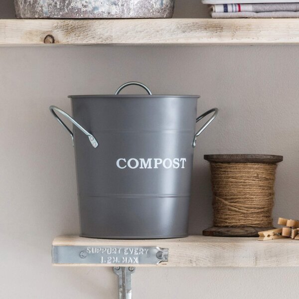 Vedro na kompost Charcoal 3,5 l