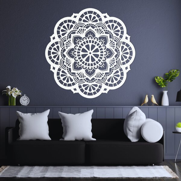 Nástenný drevený obraz mandala svetlo života - LUMEN: HDF - Javor 20 cm 4515-97644 HDF0508