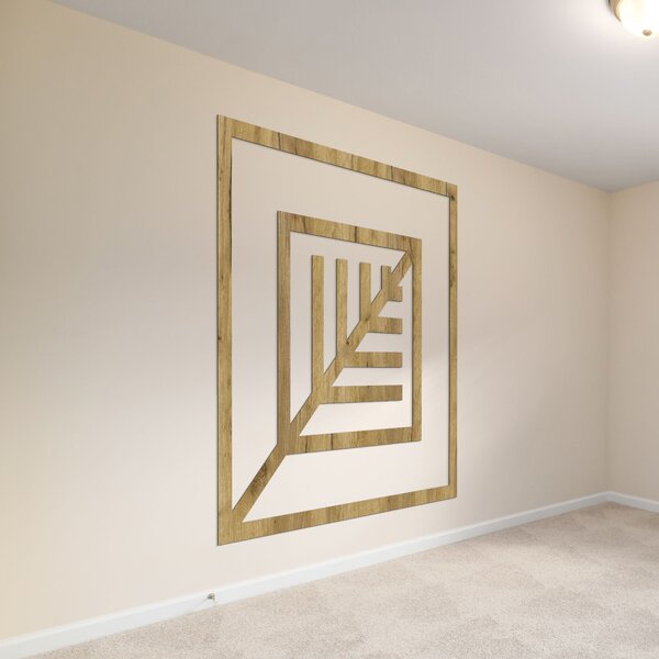 Geometrický obraz list - LEARD: HDF - Javor 30 cm 4517-97999 HDF0397-B