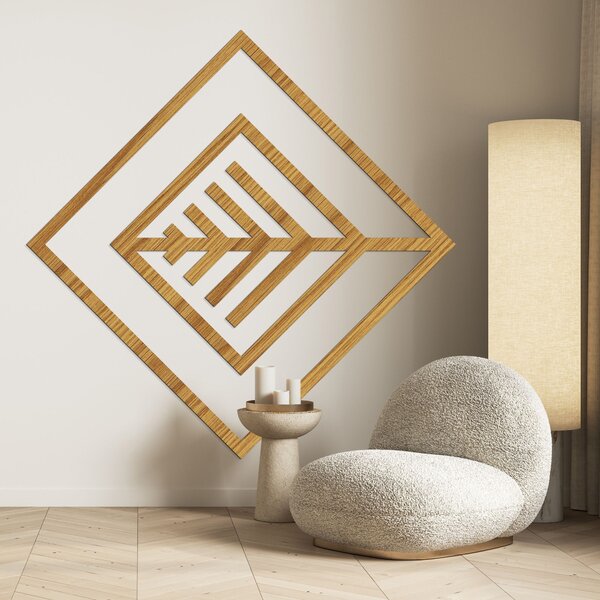 Geometrický obraz list - LEARD: HDF - Javor 30 cm 4517-97999 HDF0397-B