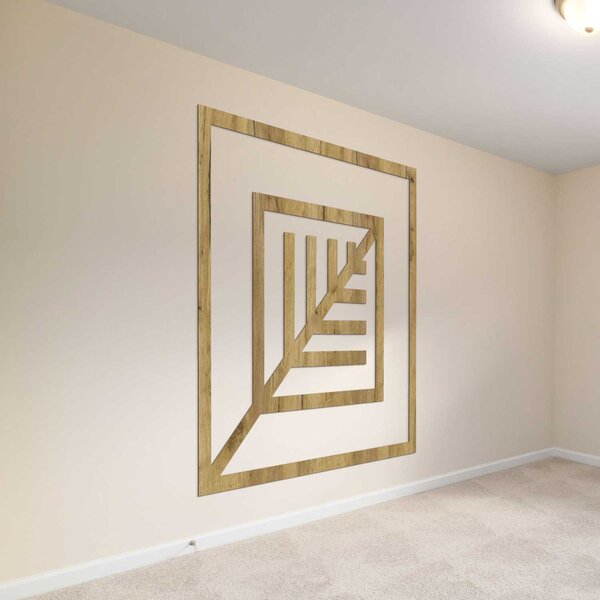 Geometrický obraz list - LEARD: HDF - Javor 30 cm 4517-97999 HDF0397-B