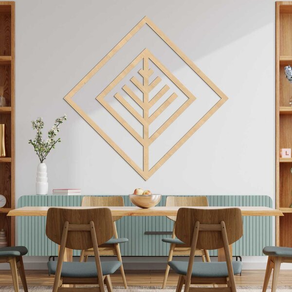 Geometrický obraz list - LEARD: HDF - Javor 30 cm 4517-97999 HDF0397-B