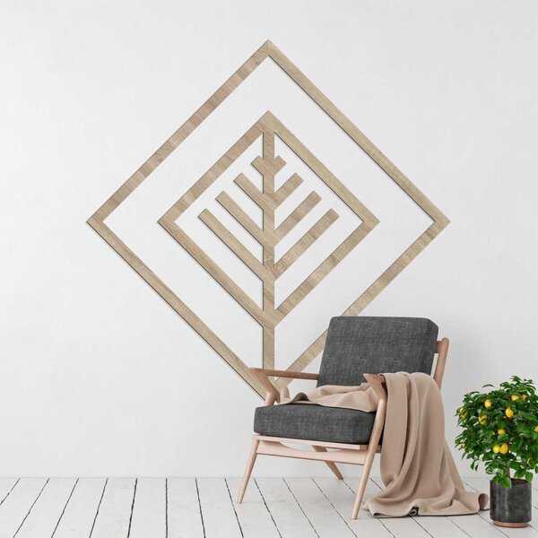 Geometrický obraz list - LEARD: HDF - Javor 30 cm 4517-97999 HDF0397-B