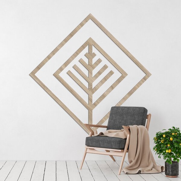 Geometrický obraz list - LEARD: HDF - Javor 30 cm 4517-97999 HDF0397-B