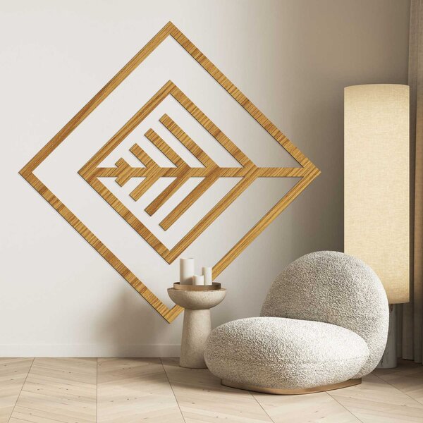 Geometrický obraz list - LEARD: HDF - Javor 30 cm 4517-97999 HDF0397-B