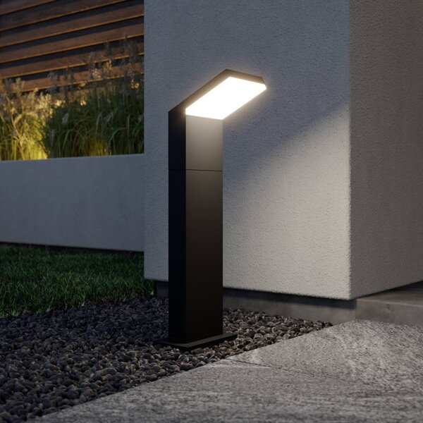 Arcchio LED svetlo na chodník Yolena, 60 cm, antracit, hliník, Čierna, Hliník, Moderný, Osvetlenie príjazdovej cesty