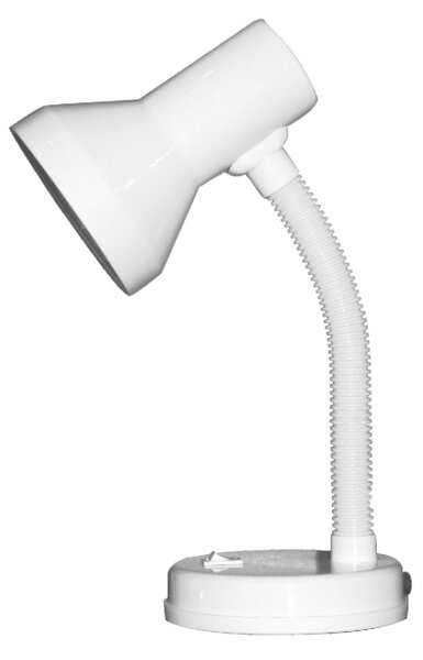 ACA DECOR Retro stolná lampa PAVLOVA, biela farba