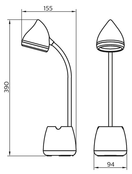 LAMPA NA PÍSACÍ STÔL dotykový stmievač Philips - Online Only bytové doplnky, Online Only