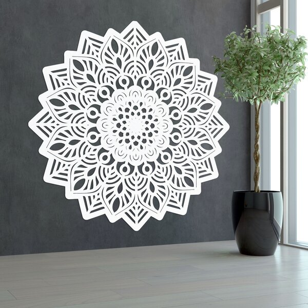 Drevený obraz na stenu mandala v tvare slnka - IGNEUS: HDF - Javor 20 cm 4525-99574 HDF0319-B