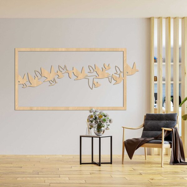 Moderný obraz na stenu vtáky aj biele - RODDO: HDF - Javor 80 x 40 cm 4529-100162 HDF0312