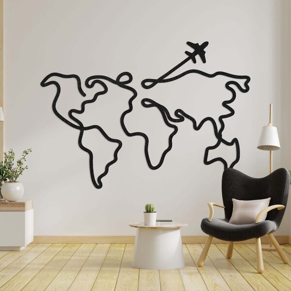 Drevená mapa na stenu | LOTAPO: HDF - Javor 54 x 38 cm 4543-101069 HDF0496