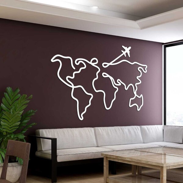 Drevená mapa na stenu | LOTAPO: HDF - Javor 54 x 38 cm 4543-101069 HDF0496