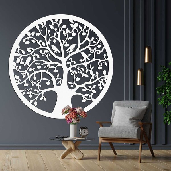 Drevený kruhový strom života na stenu | ARBOR: Preglejka Topoľ - Honey 3071 30 cm 4546-101238 PR0382