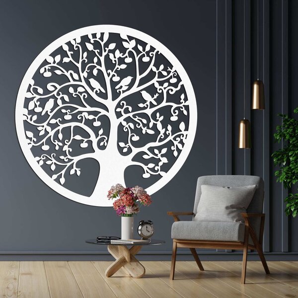 Drevený kruhový strom života na stenu | ARBOR: Preglejka Topoľ - Honey 3071 30 cm 4546-101238 PR0382
