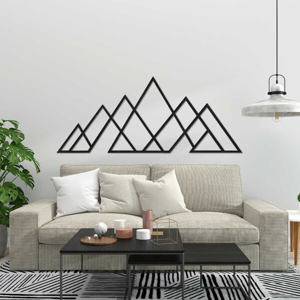 Drevený nástenný obraz geometrické hory | APALATU: HDF - Javor 70 x 31 cm 4559-102097 HDF0512