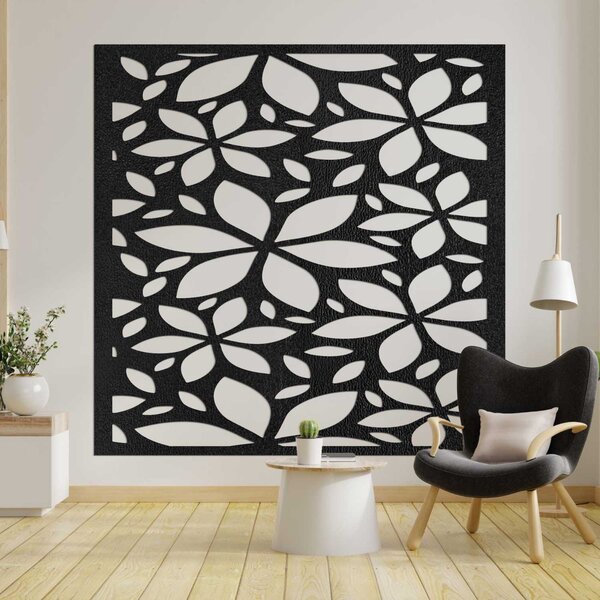 Drevený kvetinový obraz štvorec | BOTANICA: HDF - Javor 30 cm 4560-102276 HDF0281