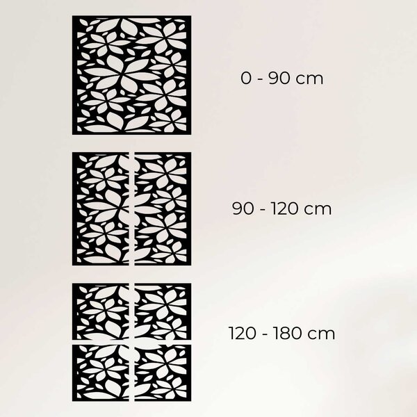 Drevený kvetinový obraz štvorec | BOTANICA: HDF - Javor 30 cm 4560-102276 HDF0281
