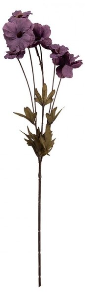 Elegantný umelý kvet s fialovými kvetmi - 6*8*80 cm - Clayre & Eef