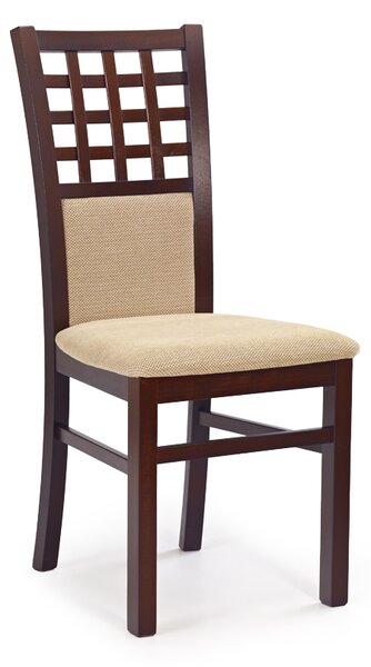 DREVONA Jedálenská stolička drevená tmavý orech a béžová Torent beige GERARD 3