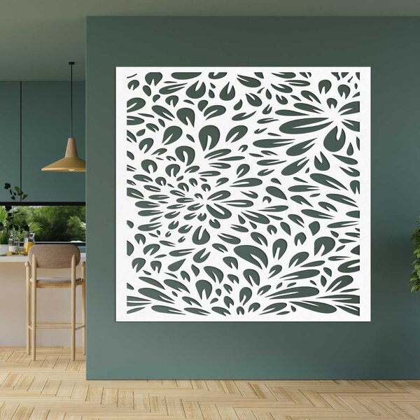 Kvetinový drevený panel na stenu | KROKO: Preglejka Topoľ - Zlatá 30 cm 4573-103394 PR0285