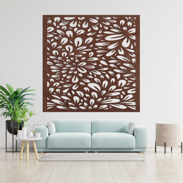 Kvetinový drevený panel na stenu | KROKO: Preglejka Topoľ - Zlatá 30 cm 4573-103394 PR0285
