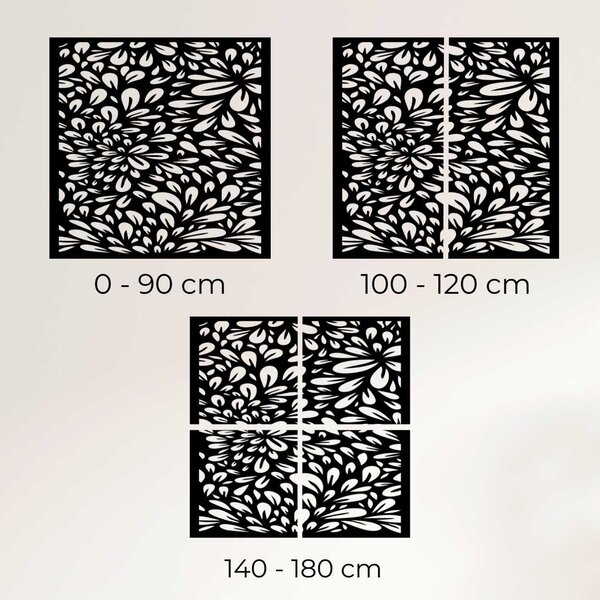 Kvetinový drevený panel na stenu | KROKO: Preglejka Topoľ - Zlatá 30 cm 4573-103394 PR0285