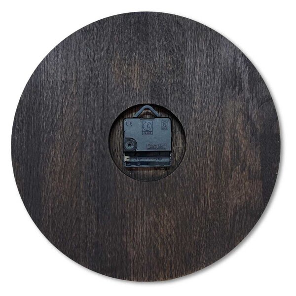 Dekoračné nástenné hodiny z dreva | LOKJO: HDF - Biela 30 cm 4607-107498 MAS016-OSMO-3169-heads-black