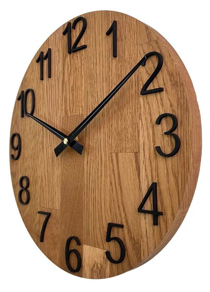 Moderné nástenné hodiny z dreva | ERDENRI: HDF - Biela 30 cm 4611-107529 MAS016-OSMO-3072-heads-black