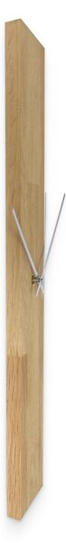Drevené nástenné hodiny z masívu – moderný minimalistický dizajn - OSMAN: Čierne ručičky 60x8cm (23.6x3.15in) 4614-107552 MAS019-OSMO-3041