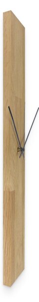 Drevené nástenné hodiny z masívu – moderný minimalistický dizajn - OSMAN: Čierne ručičky 60x8cm (23.6x3.15in) 4614-107552 MAS019-OSMO-3041