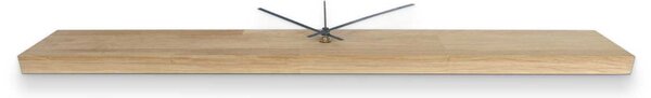 Škandinávske dubové hodiny, moderná dekorácia | QOGOP: Farba strieborná 60x8cm (23.6x3.15in) 4628-107871 MAS020-3041-SILVER-60x8cm