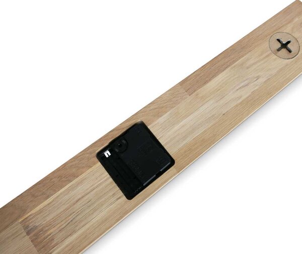 Škandinávske dubové hodiny, moderná dekorácia | QOGOP: Farba strieborná 60x8cm (23.6x3.15in) 4628-107871 MAS020-3041-SILVER-60x8cm