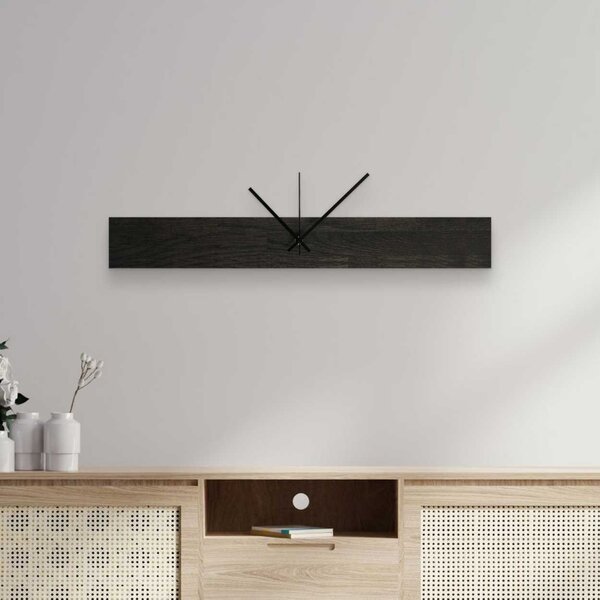 Štýlové hodiny z masívneho dreva | KTGHIT: Farba strieborná 60x8cm (23.6x3.15in) 4629-107875 MAS020-3169-SILVER-60x8