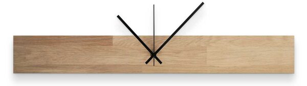 Škandinávske dubové hodiny, moderná dekorácia | QOGOP: Farba strieborná 60x8cm (23.6x3.15in) 4628-107871 MAS020-3041-SILVER-60x8cm