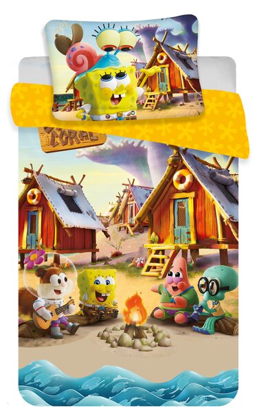 Jerry Fabrics Obliečka do postieľky Sponge Bob " baby, 100x135 / 40x60 cm