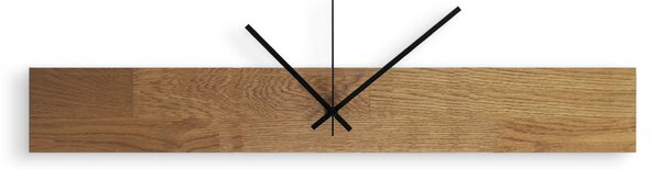 Nástenné hodiny do moderného interiéru | AIHO: Farba čierna RAL 9005 60x8cm (23.6x3.15in) 4631-107891 MAS020-3072-BLACK-60x8