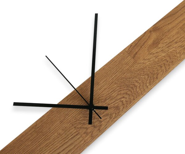 Nástenné hodiny do moderného interiéru | AIHO: Farba čierna RAL 9005 60x8cm (23.6x3.15in) 4631-107891 MAS020-3072-BLACK-60x8