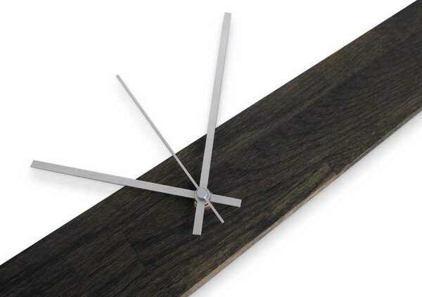 Štýlové hodiny z masívneho dreva | KTGHIT: Farba strieborná 60x8cm (23.6x3.15in) 4629-107875 MAS020-3169-SILVER-60x8