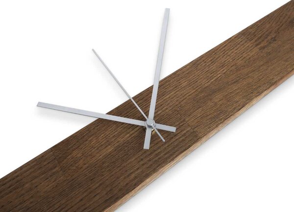 Minimalistické hodiny z prírodného dreva | HOKAI: Farba čierna RAL 9005 60x8cm (23.6x3.15in) 4632-107898 MAS020-3073-BLACK-60x8