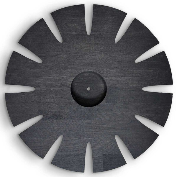 Luxusné dubové nástenné hodiny čierne - GAIOP: Farba čierna RAL 9005 30 cm 4633-107908 MAS014-3169-BLACK- 30