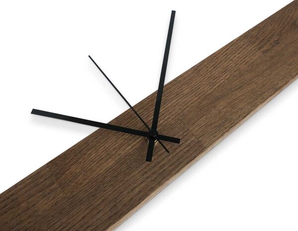 Minimalistické hodiny z prírodného dreva | HOKAI: Farba čierna RAL 9005 60x8cm (23.6x3.15in) 4632-107898 MAS020-3073-BLACK-60x8