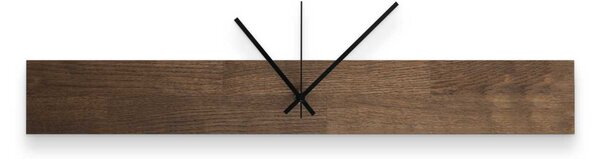 Minimalistické hodiny z prírodného dreva | HOKAI: Farba čierna RAL 9005 60x8cm (23.6x3.15in) 4632-107898 MAS020-3073-BLACK-60x8