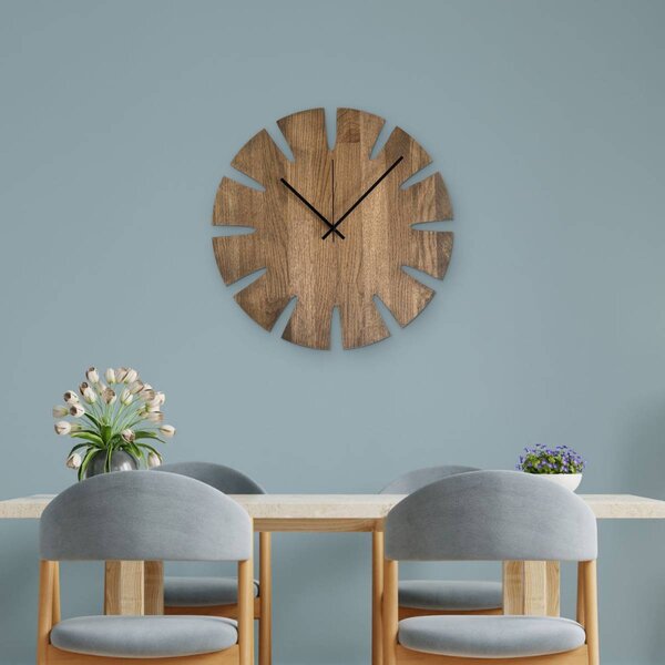 Elegantné nástenné hodiny tera - GAMAOU: Farba čierna RAL 9005 30 cm 4634-107914 MAS014-TERA-BLACK-30