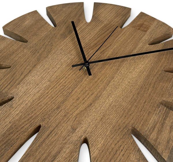 Elegantné nástenné hodiny tera - GAMAOU: Farba čierna RAL 9005 30 cm 4634-107914 MAS014-TERA-BLACK-30