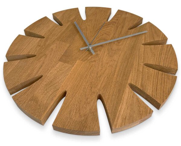 Nástenné hodiny z dreva – elegantný dizajn do obývačky - KUGUMA: Farba čierna RAL 9005 30 cm 4635-107940 MAS014-AMBER-BLACK-30