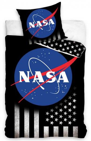 Bavlnené obliečky NASA Silver Stars 140x200/70x90 cm